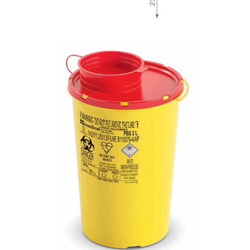 MEDITSIINIJÄÄTMETE KONTEINER 2 L