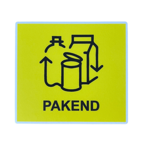 VÄIKE KLEEBIS TUBASELE KONTEINERILE